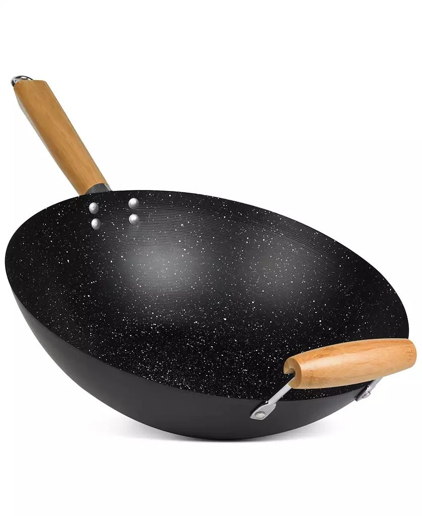 Sedona Kitchen Carbon Steel Nonstick Helper Handle 14" Wok 4