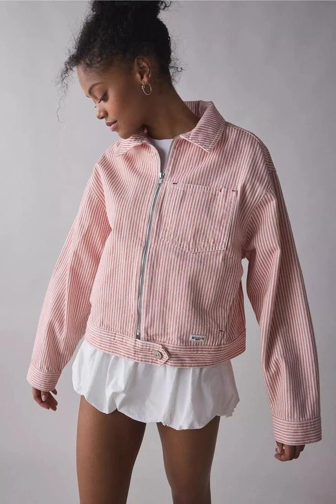 BDG BDG Yuri Striped Canvas Bomber Jacket 2
