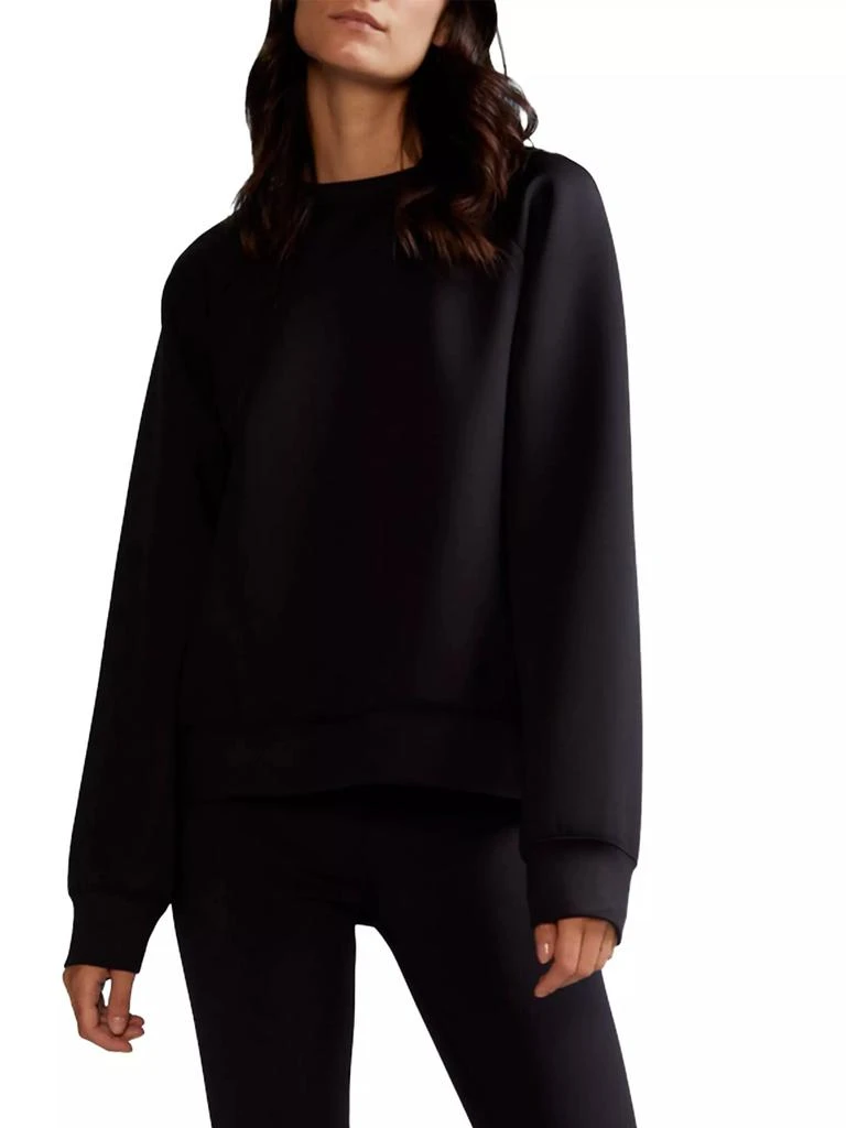 Cynthia Rowley Bonded Stretch Pullover Sweatshirt 1