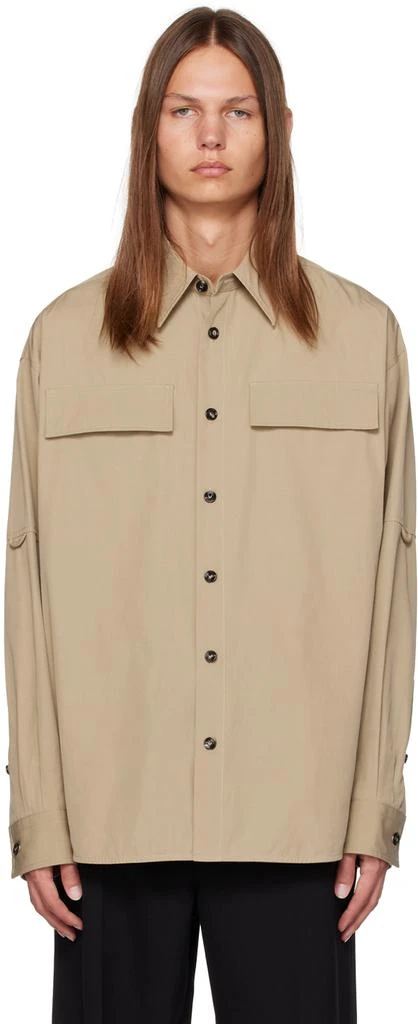 Bottega Veneta Beige Relaxed-Fit Shirt 1