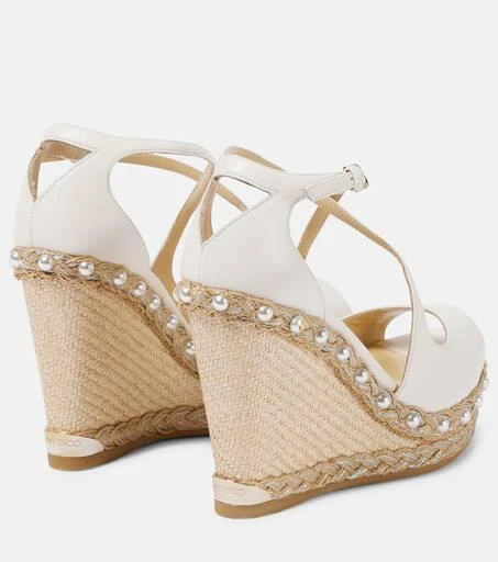 Jimmy Choo Dakota 120 leather espadrille wedges 3