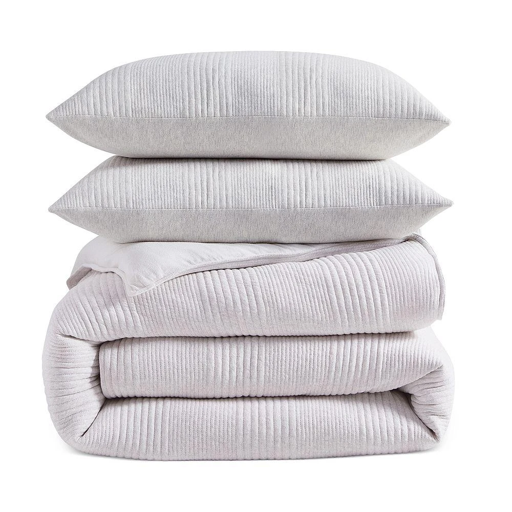 DKNY Ribbed Jersey Duvet Set, Full/Queen 6