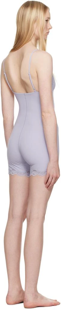 SKIMS Purple Fits Everybody Lace Triangle Onesie Jumpsuit 3