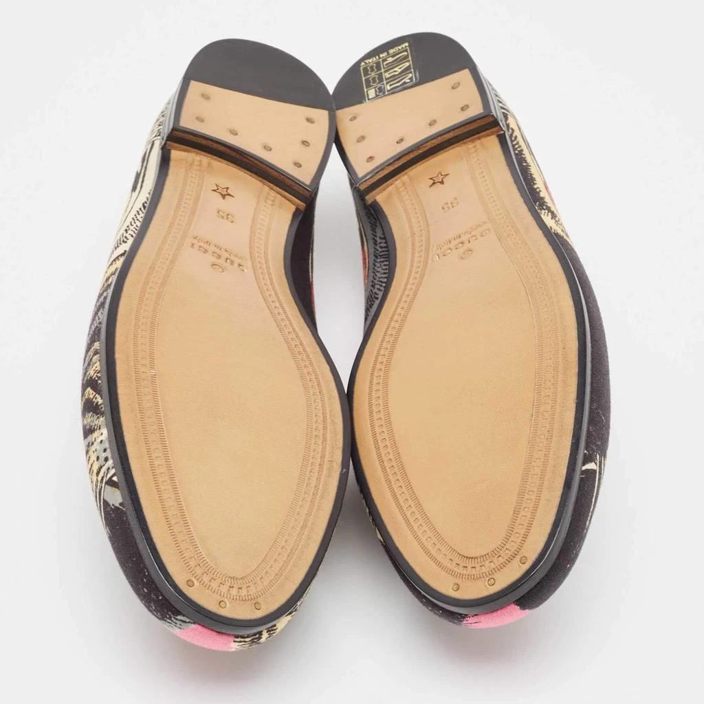 Gucci Gucci Multicolor Printed Fabric Jordaan Loafers Size 35 6