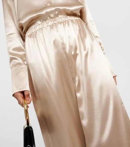 Salvatore Ferragamo Satin wide-leg pajama pants 4