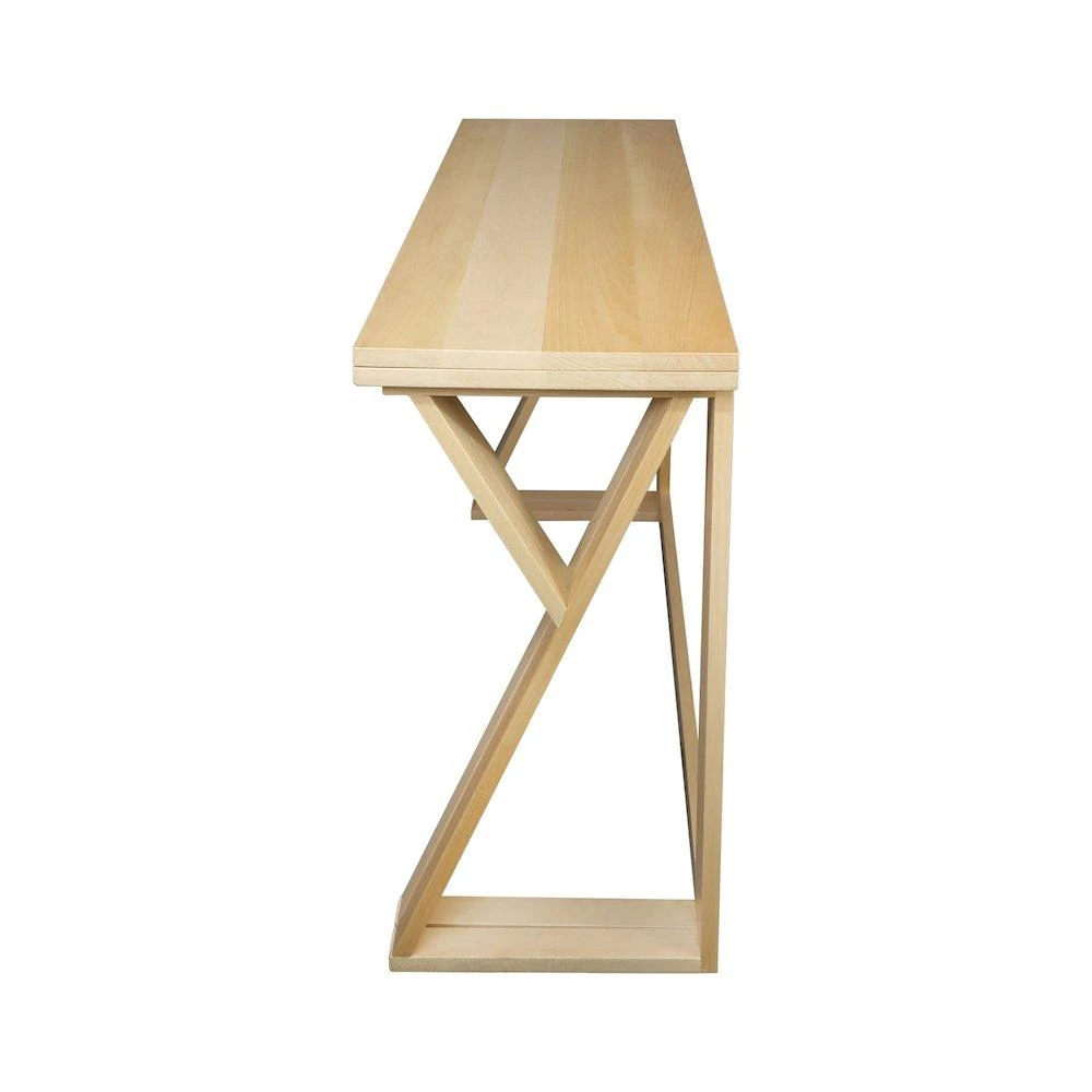 American Trails Aztecs Folding Console to Dining Convertible Table with Solid American Basswood 1