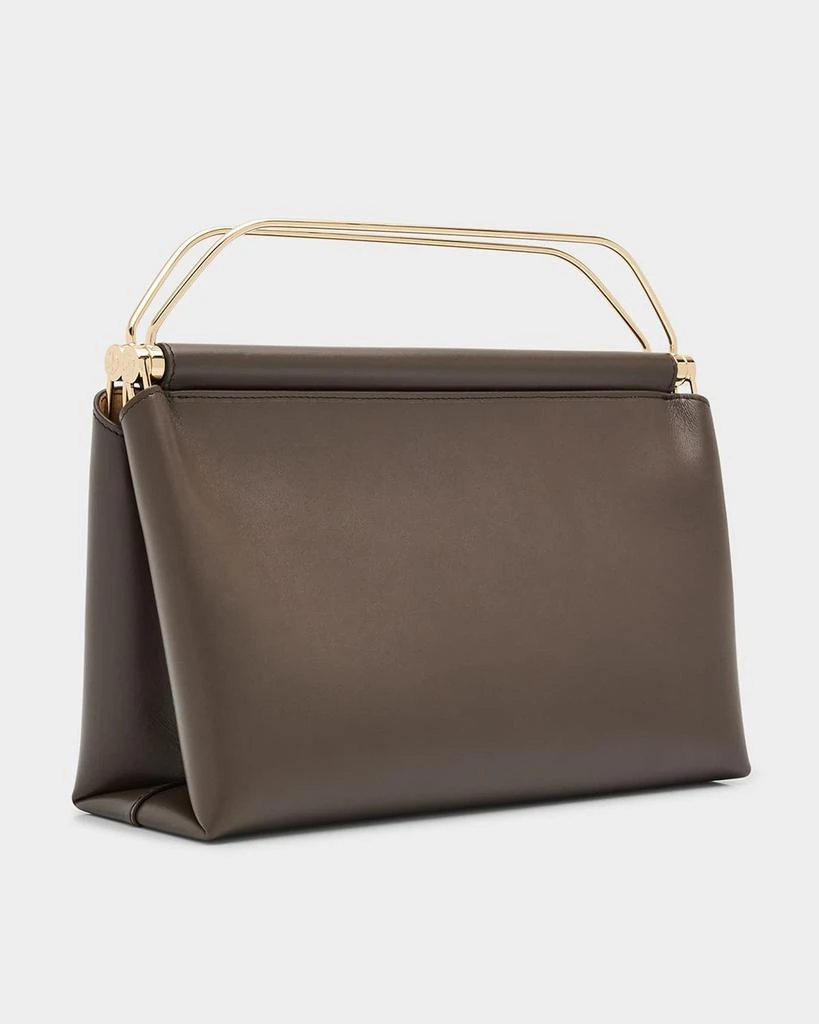 Giorgio Armani Avenue Large Polished Leather Clutch Bag 3