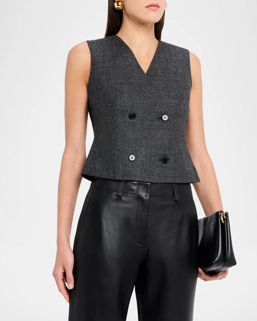 Theory Shrunken Wool Suiting Vest 4