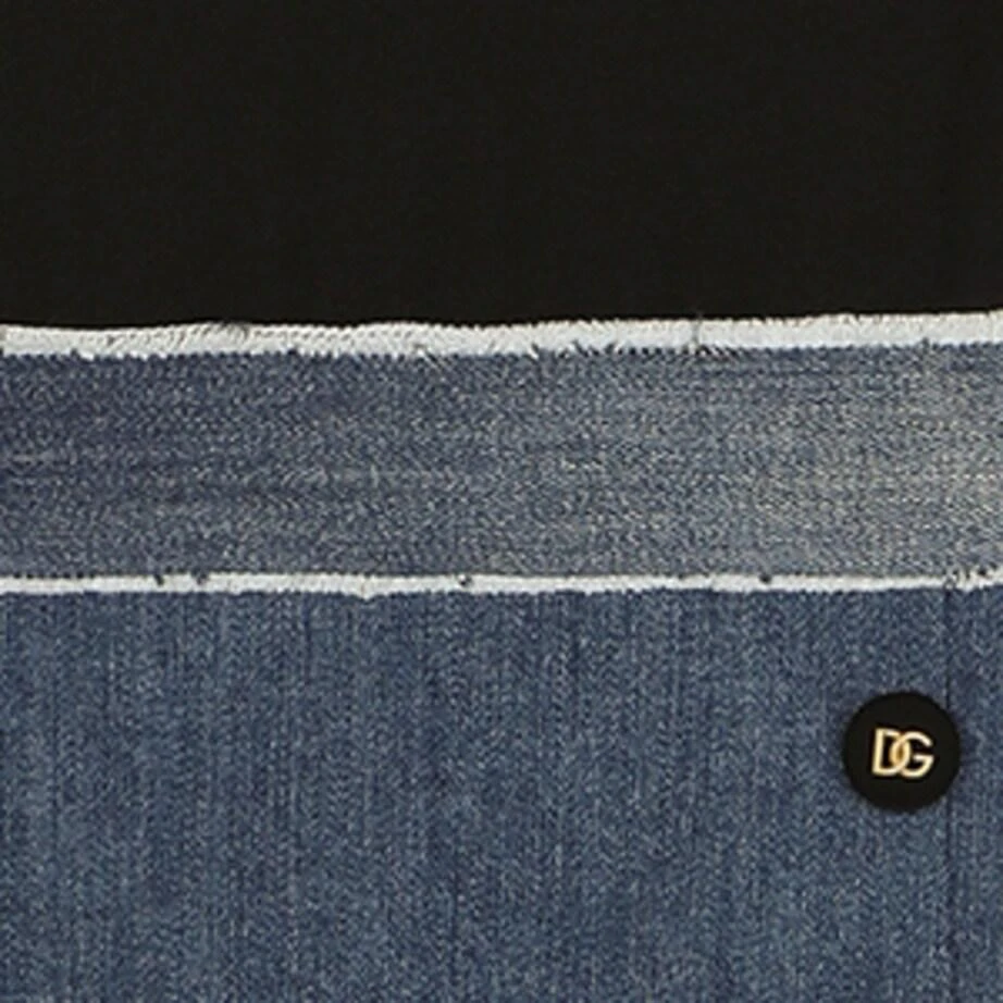 Dolce & Gabbana Denim-Jersey DG Logo Dress (8-14 Years) - Baby Clothing -  BeyondStyle