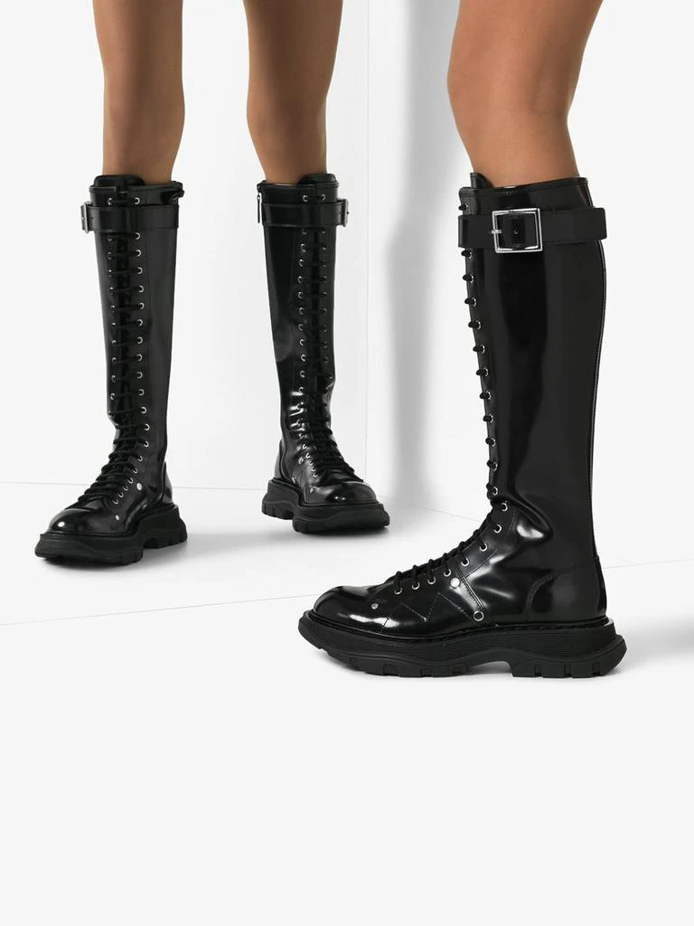 ALEXANDER MCQUEEN Tread lace up boots 3