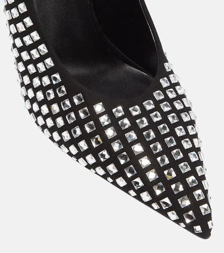 Burberry Crystal-embellished suede pumps 6