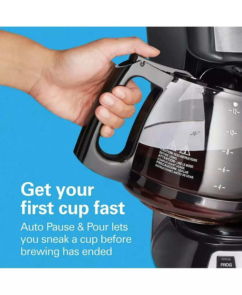 Hamilton Beach Programmable 12 Cup Coffee Maker - 49630G 4