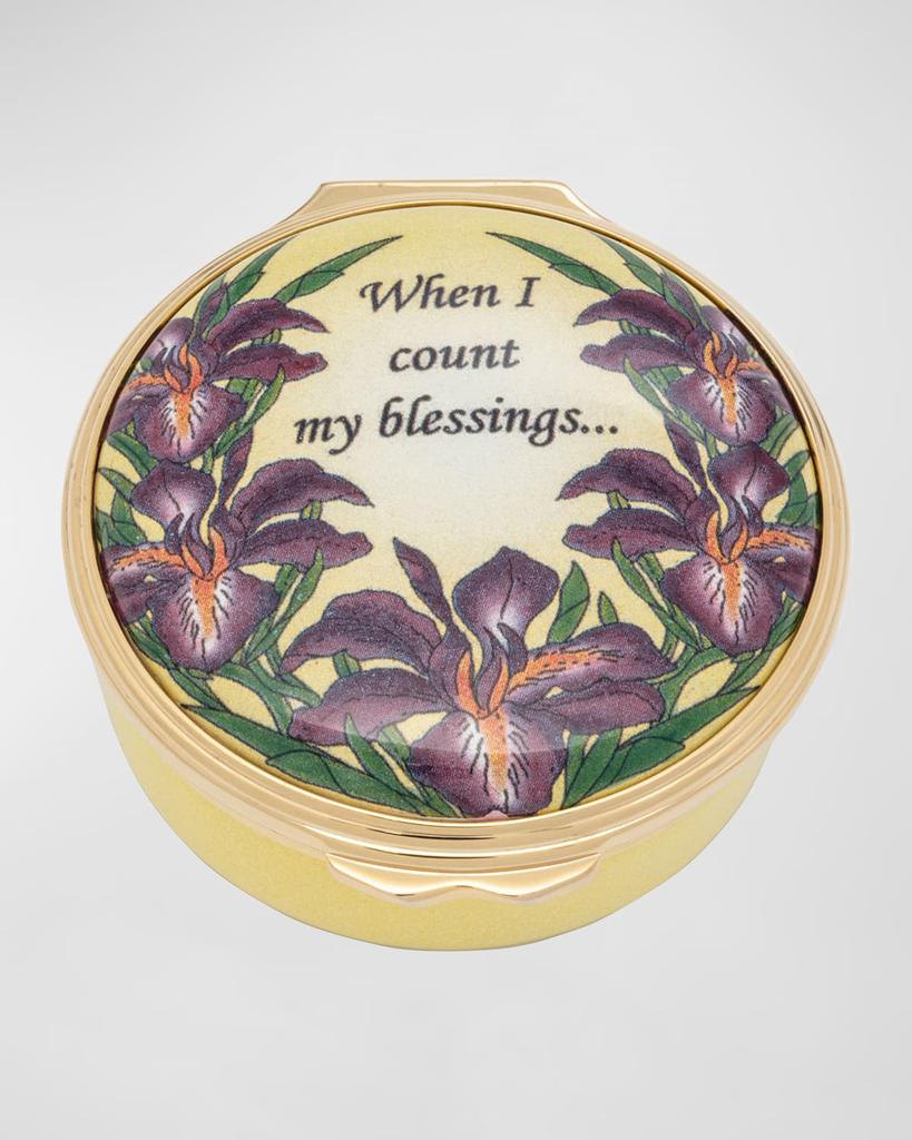 Halcyon Days When I Count My Blessings Enamel Box