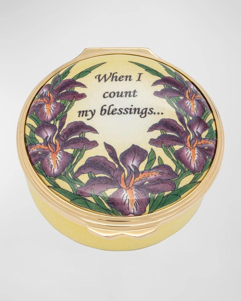 Halcyon Days When I Count My Blessings Enamel Box 1