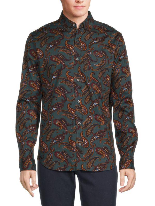 Ben Sherman Paisley Button Down Shirt