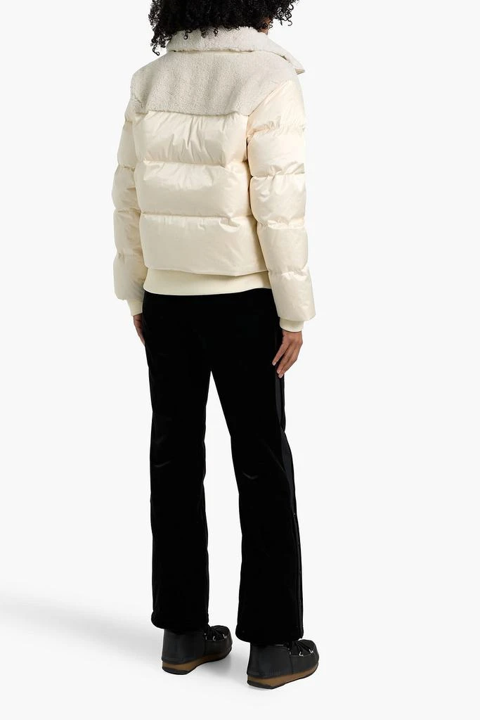 Bogner Dia shearling-paneled quilted down ski jacket 2