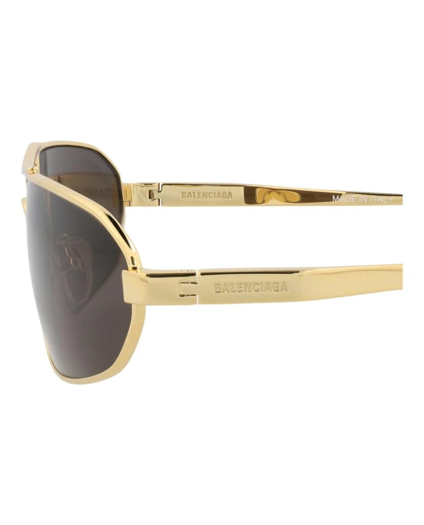 Balenciaga Shield-Frame Metal Sunglasses 4