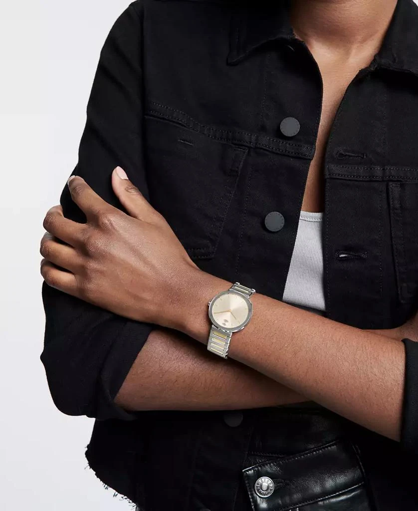 Movado Women's Bold Horizon Swiss Quartz Two Tone Stainless Steel Watch 34mm 4