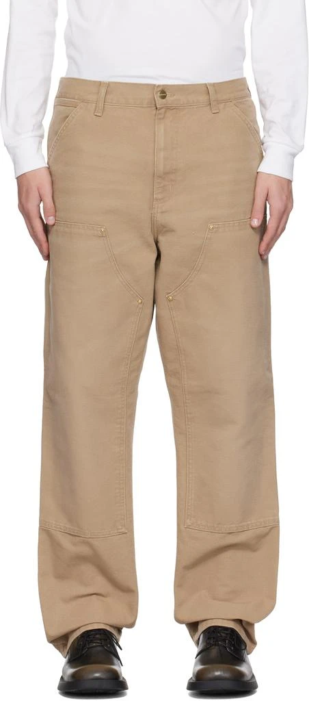 Carhartt WIP Tan Double Knee Cargo Pants 1