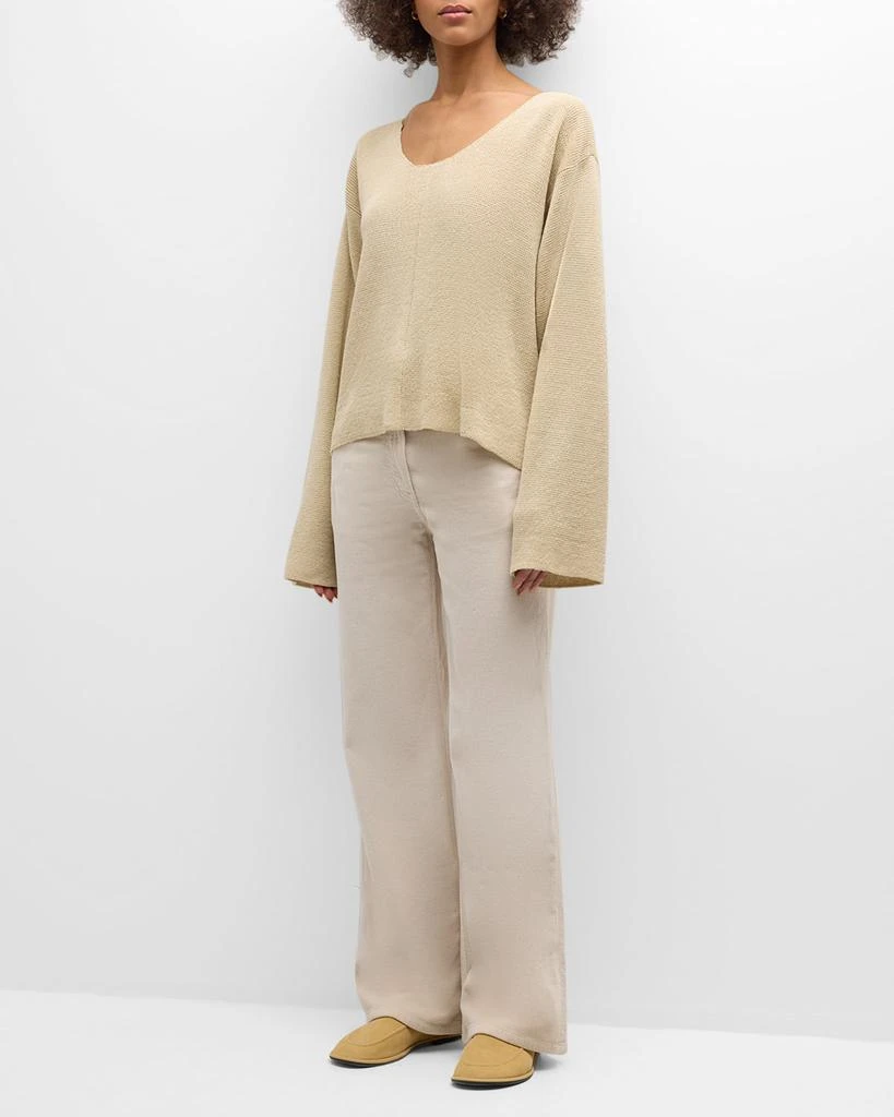The Row Flo Linen Knit Sweater 3