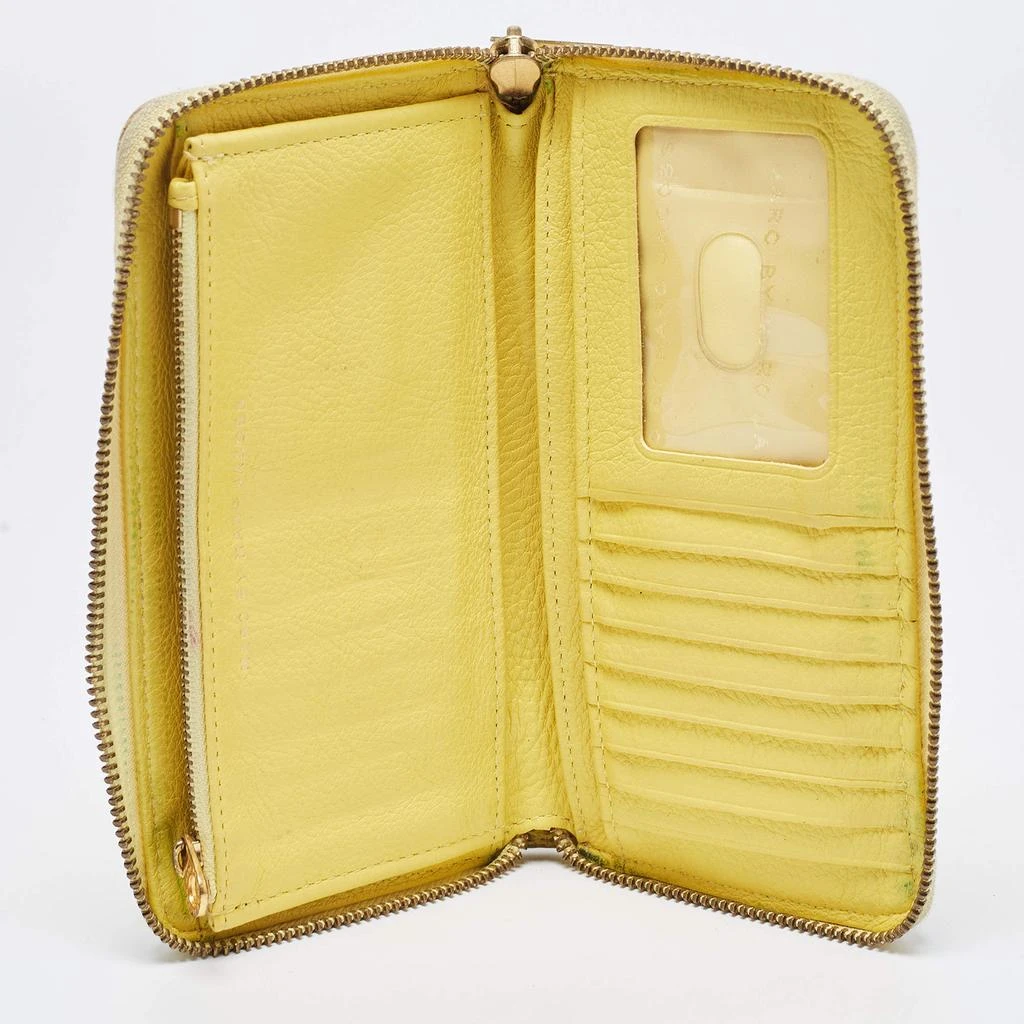 Marc Jacobs Marc by Marc Jacobs Yellow Leather Classic Q Zip Around Wallet 2