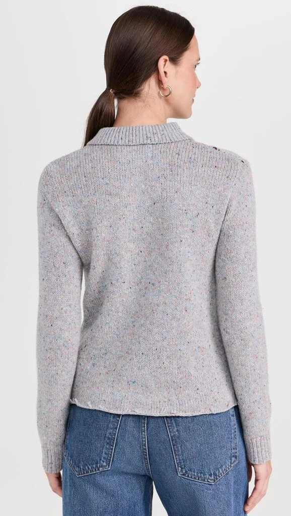 Lingua Franca Lee Tweed Argyle Polo Shirt 2