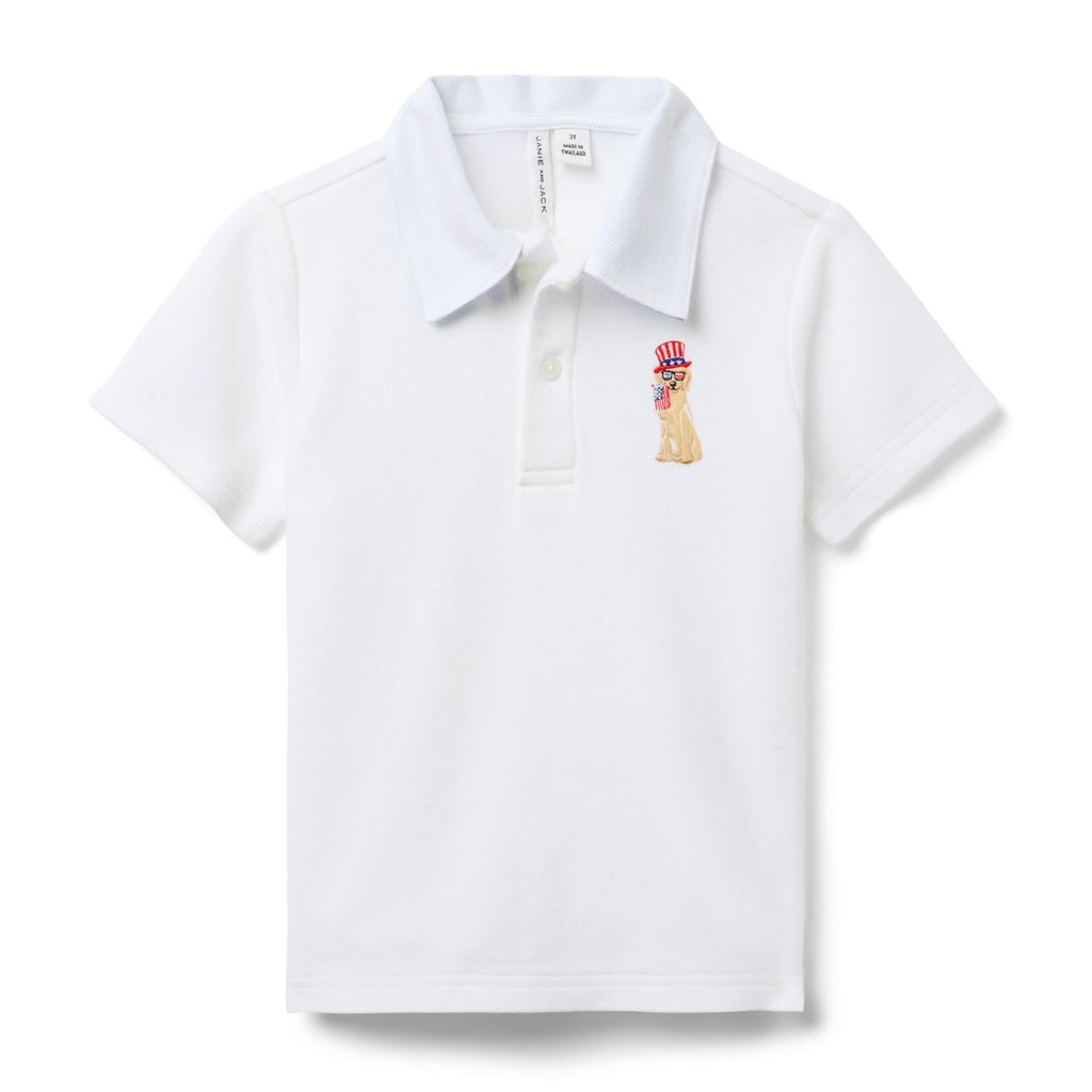 Janie and Jack Boys Embroidered Polo (Toddler/Little Kid/Big Kid)