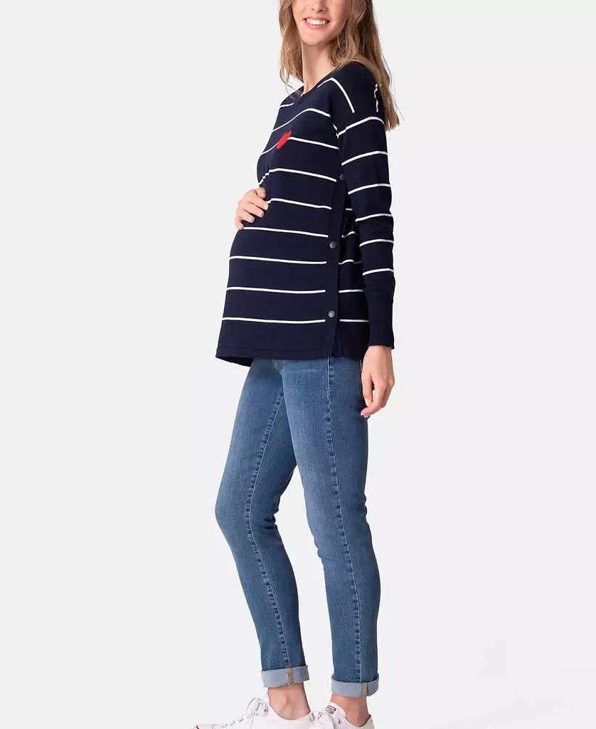 Seraphine Women's Maternity Mama Mini Nautical Cotton Sweaters 7