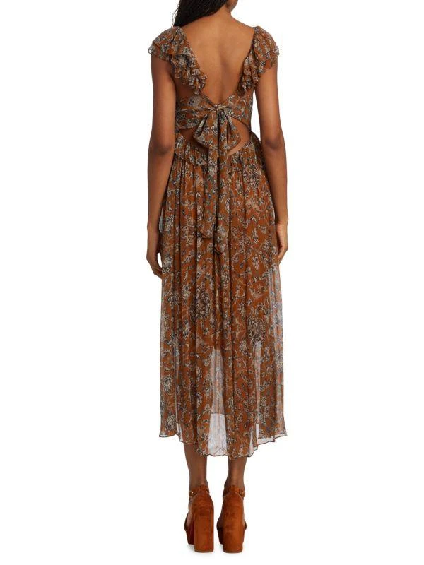 Hannah Artwear Dara Floral Ruffle Midi-Dress 2