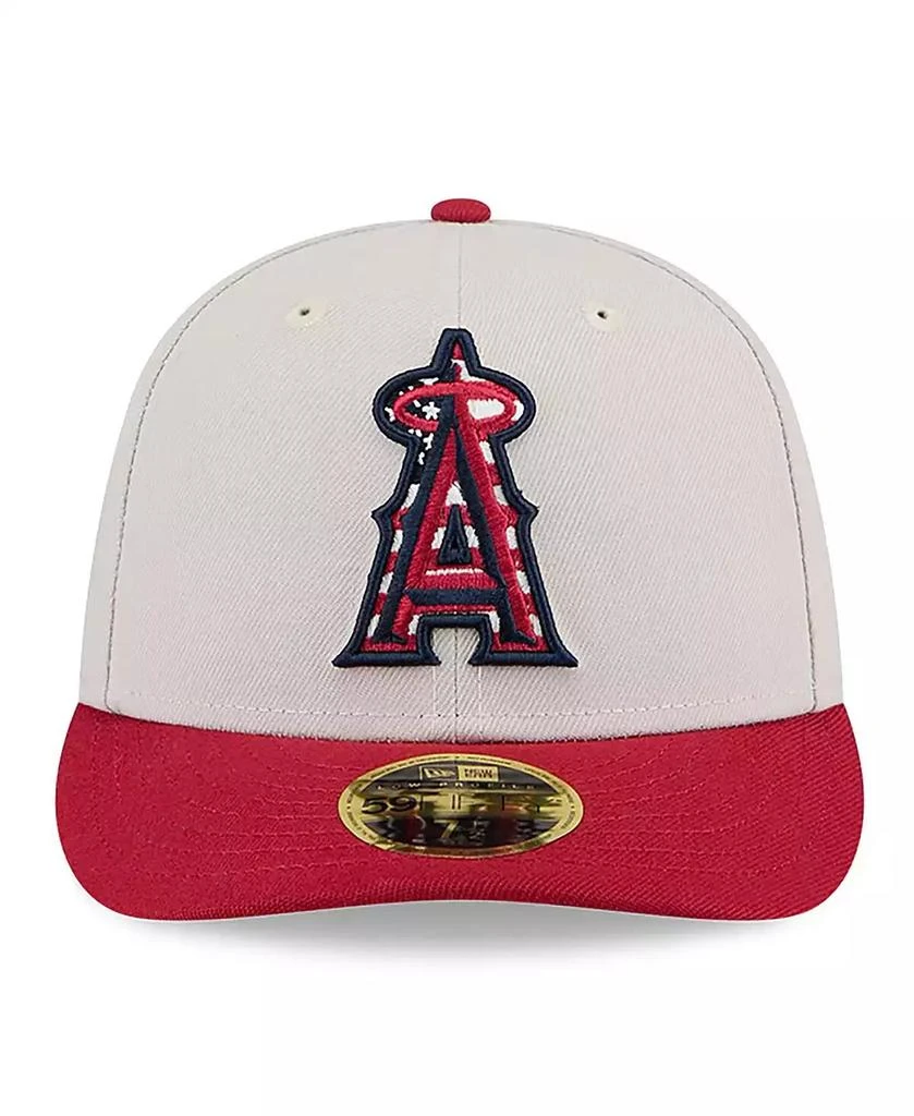 New Era Men's Red Los Angeles Angels 2024 Fourth of July Low Profile 59FIFTY Fitted Hat 4