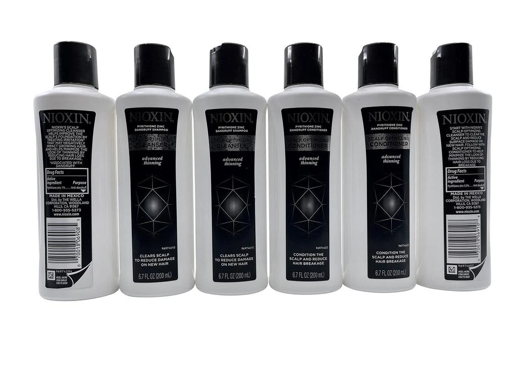 NIOXIN Pyrithione Zinc Dandruff Shampoo 6.7 OZ & Conditioner 6.7 OZ 3 of each 2