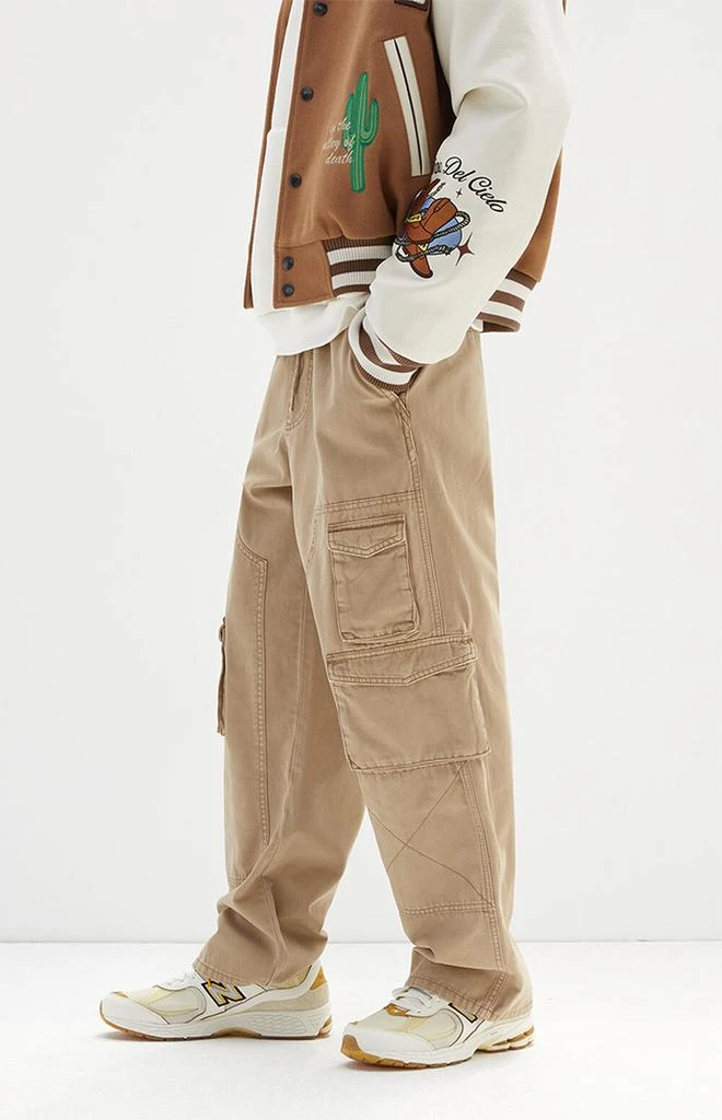 PacSun Tan Baggy Carpenter Cargo Pants 2