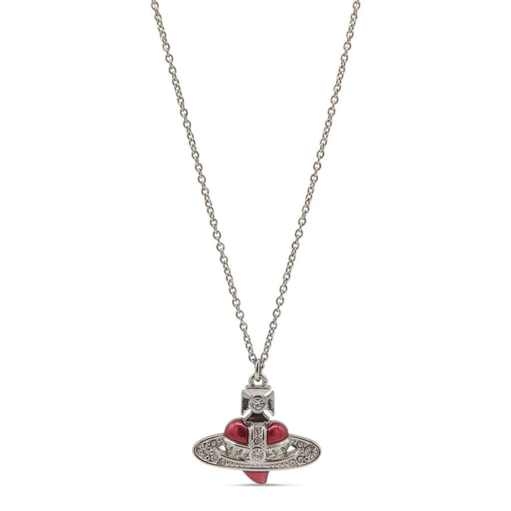 Vivienne Westwood Vivienne Westwood Logo Pendant Embellished Necklace 2