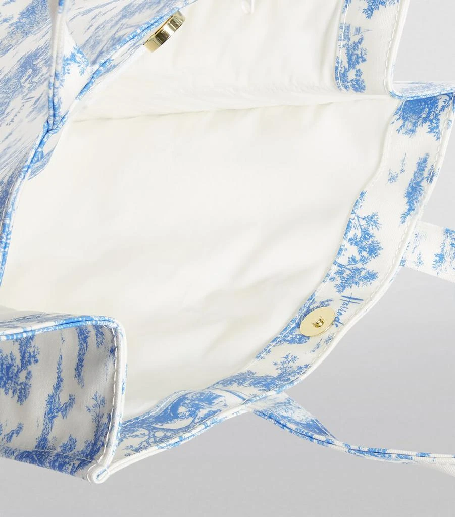 Harrods Medium Toile Shopper Bag 5