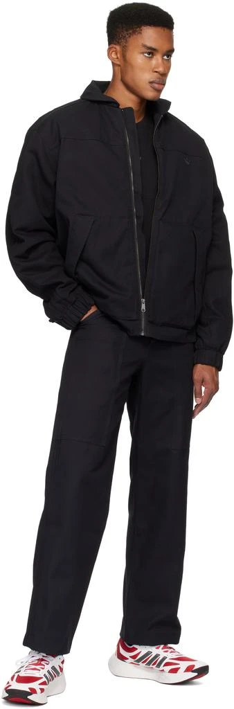 Adidas Black Premium Essentials Twill Cargo Pants 4
