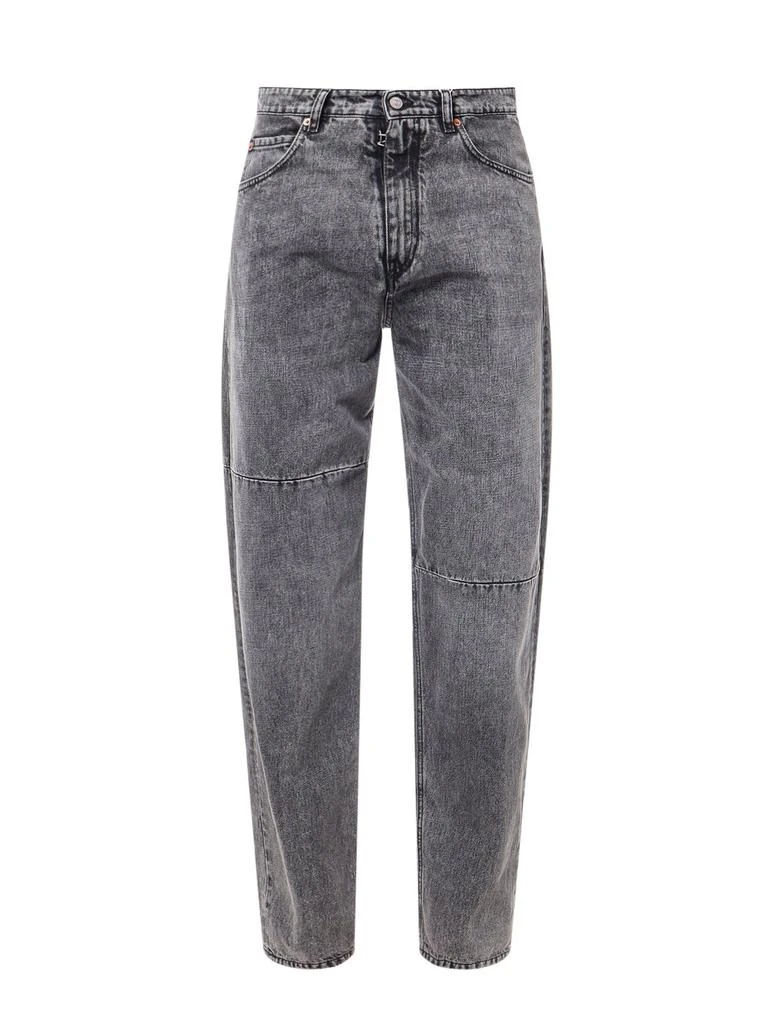 MM6 MM6 Maison Margiela Logo Patch Straight-Leg Jeans 1