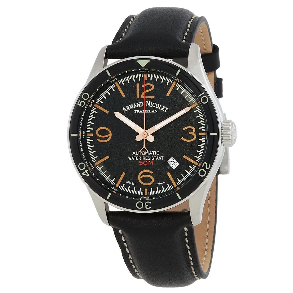 Armand Nicolet Armand Nicolet M2H Automatic Black Dial Men's Watch A740HNA-NS-P140NR2