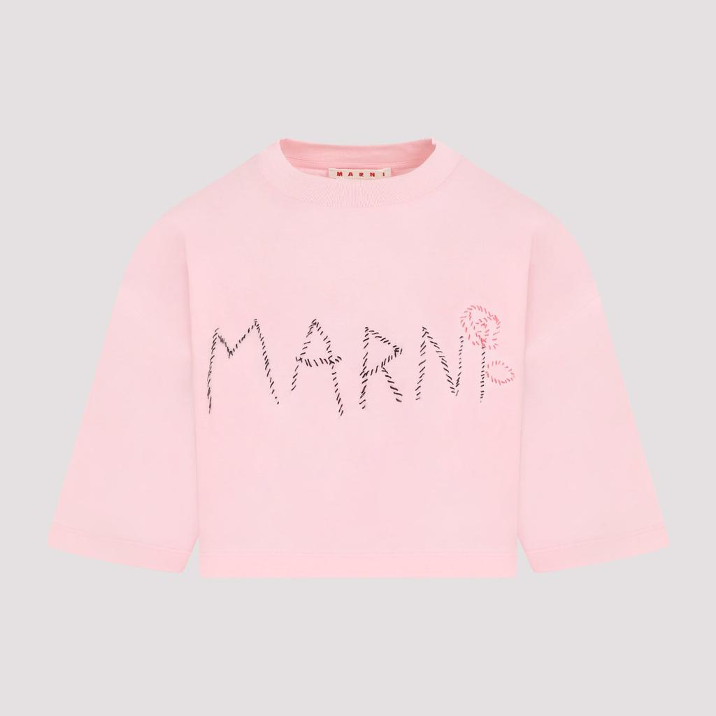 Marni Pink Cotton Cropped Shirt - Shirts - BeyondStyle