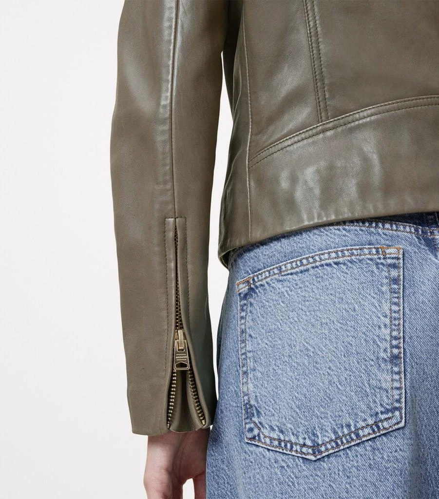 ALL SAINTS Leather Dalby Biker Jacket 9