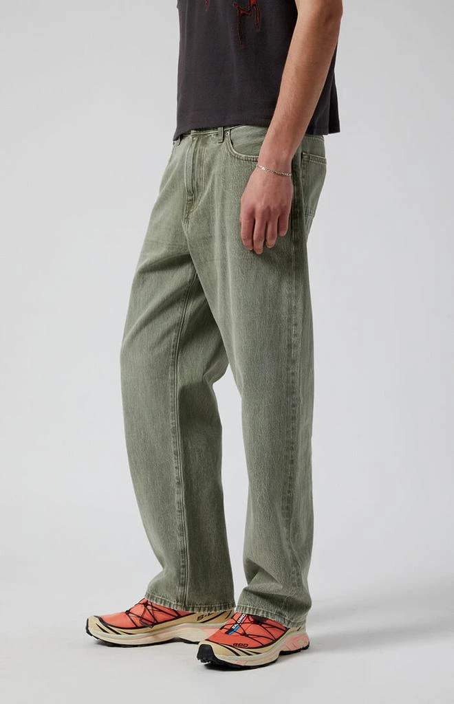 PacSun Dylan Baggy Jeans Overdyed Olive 3