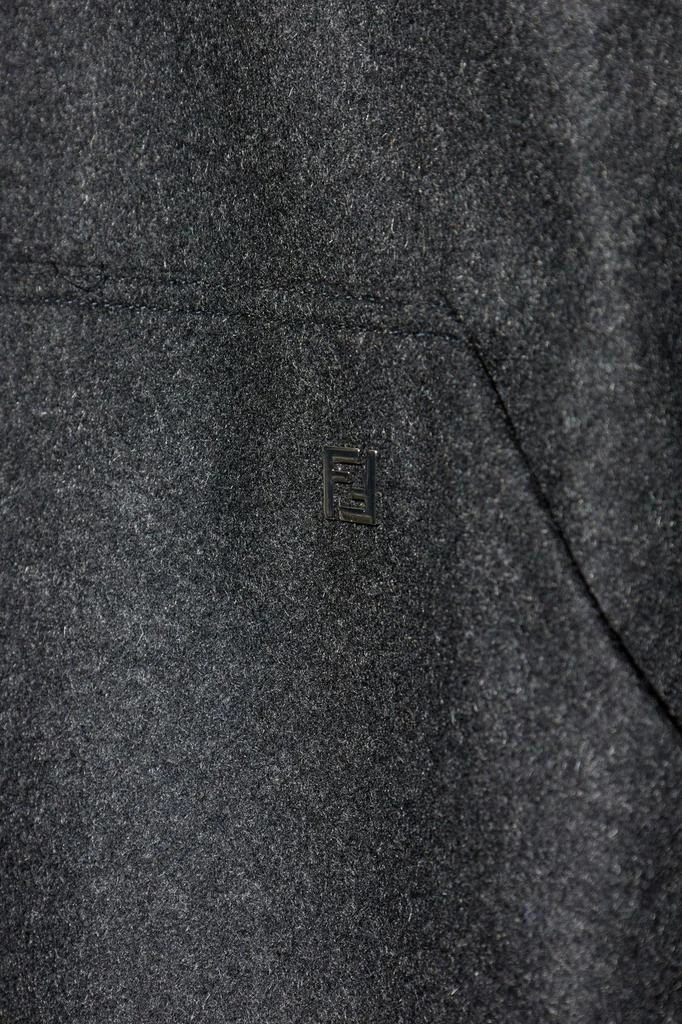 Fendi Fendi FF Plaque Zip-Up Hoodie 4