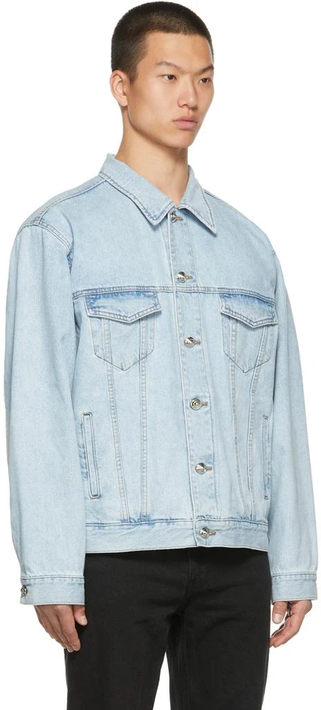We11done Blue Denim Oversize Trucker Jacket 2