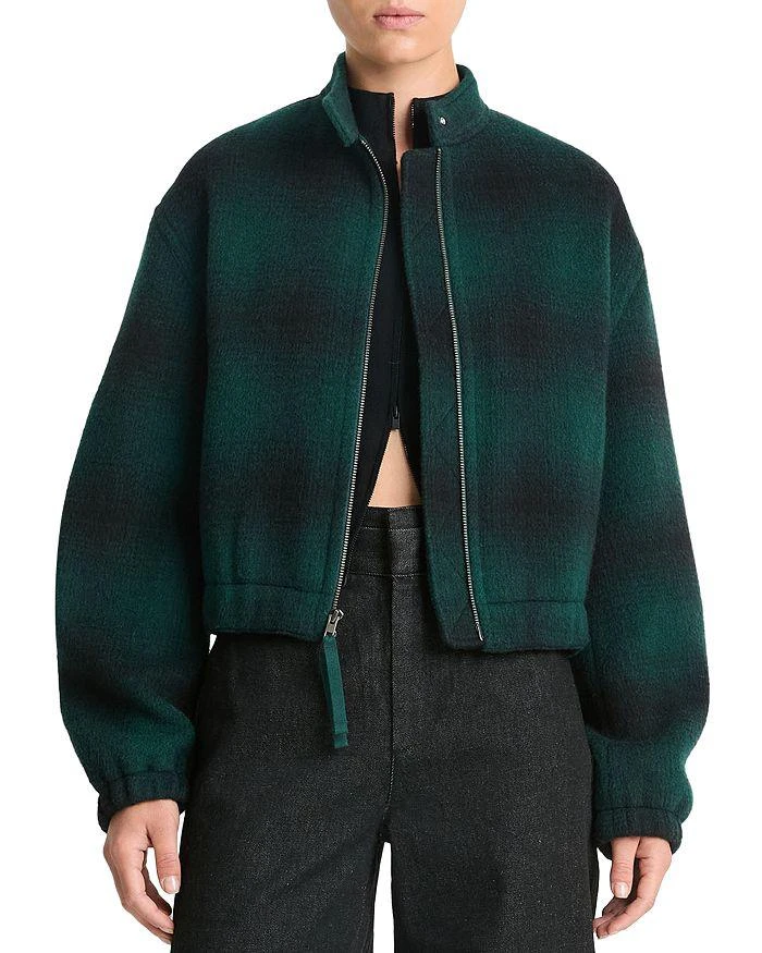 Vince Shadow Plaid Bomber Jacket 1