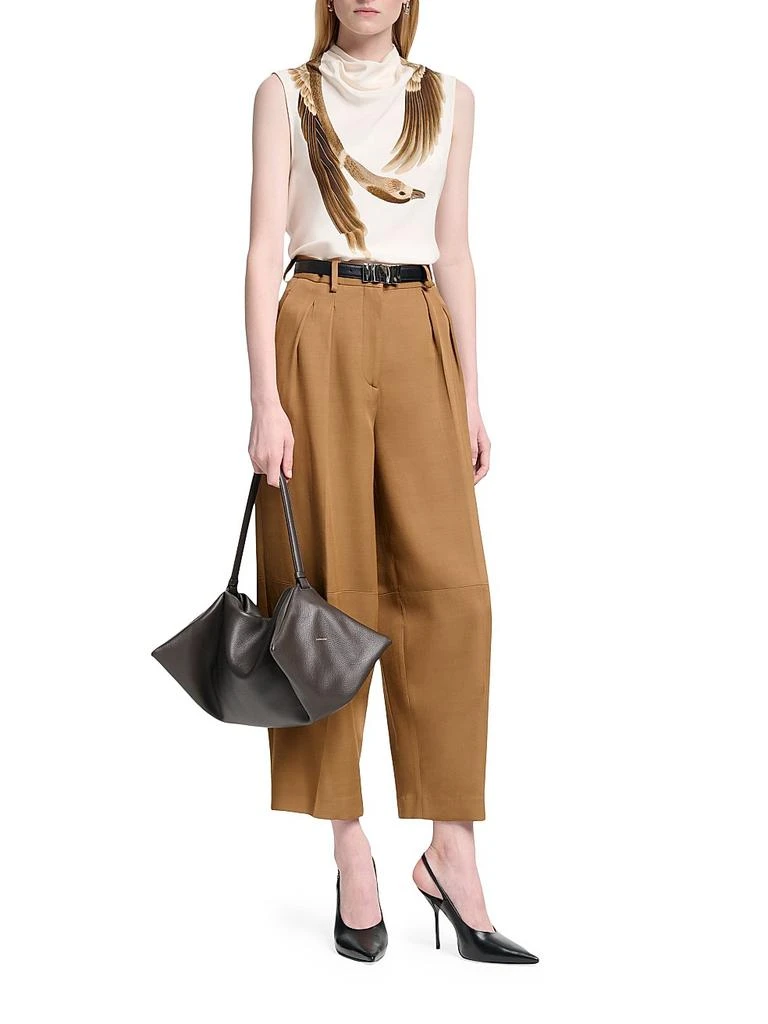 Altuzarra Arlie Goose Print Sleeveless Silk Top 2