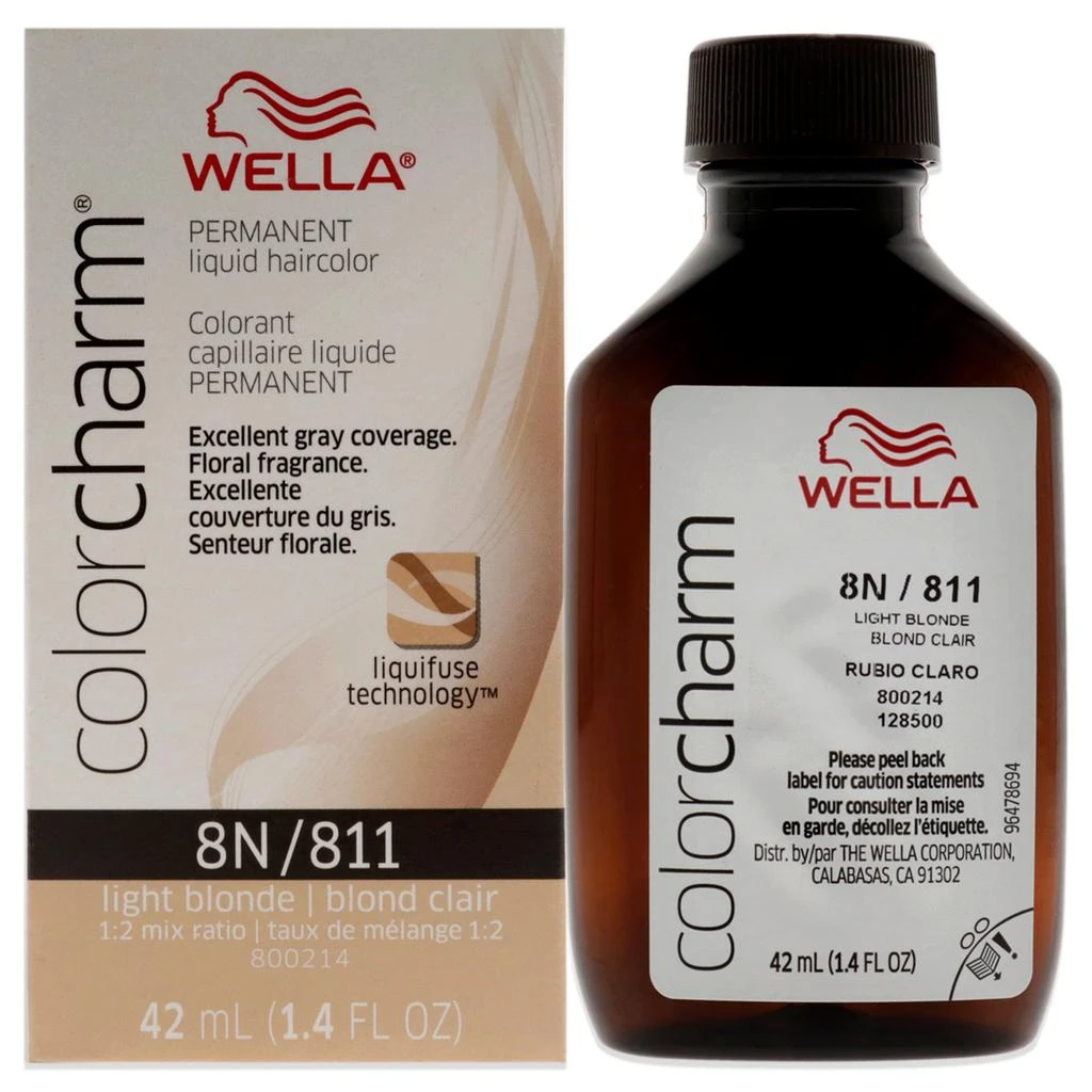 Wella Color Charm Permanent Liquid Hair Color - 811 8N Light Blonde by  for Unisex - 1.42 oz Hair Color 1