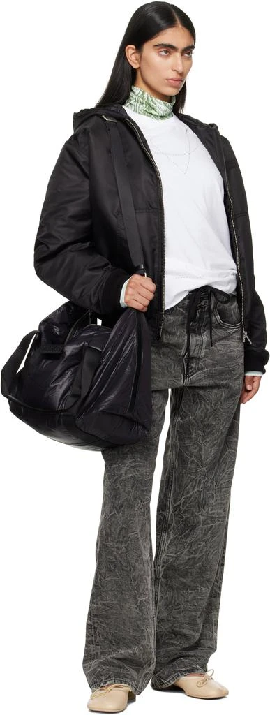 MM6 Black Crunched Weekend Duffle Bag 4