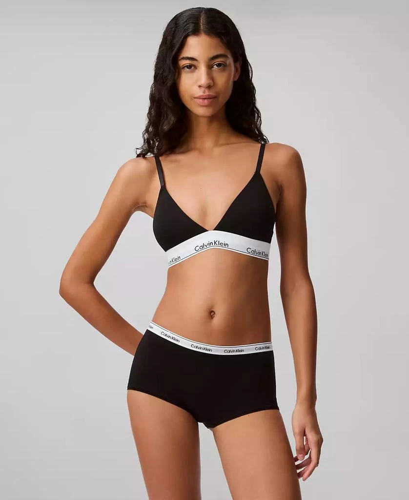 Calvin Klein Women's Modern Logo Boyshort Underwear QD5195 4