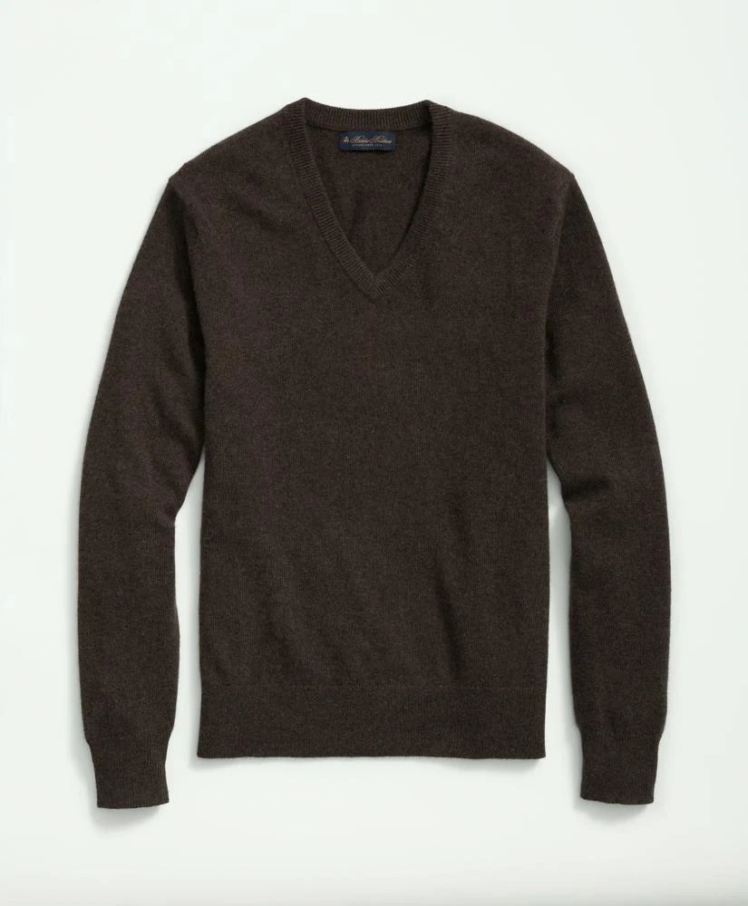 Brooks Brothers 3-Ply Cashmere V-Neck Sweater 1
