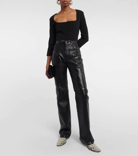 Acne Studios Jersey crop top 2