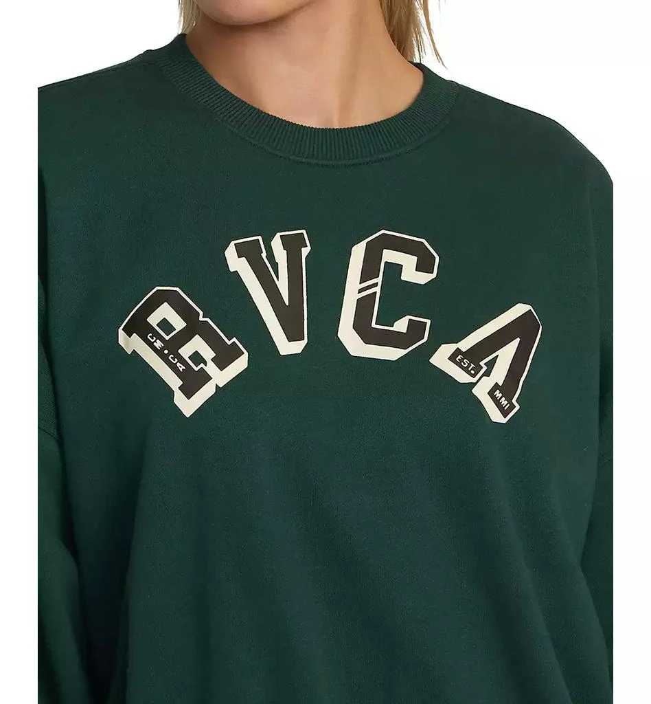 RVCA Juniors' Ivy League Fleece Crewneck Sweatshirt 5